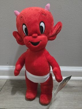 NEW Large Hot Stuff Red Devil Plush Toy 15 inches. NWT